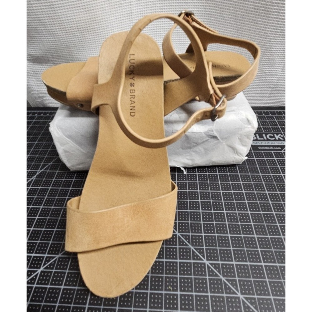 LUCKY BRAND Kanoa wedge sandals leather upper youth‎ girl Sz S/3M
